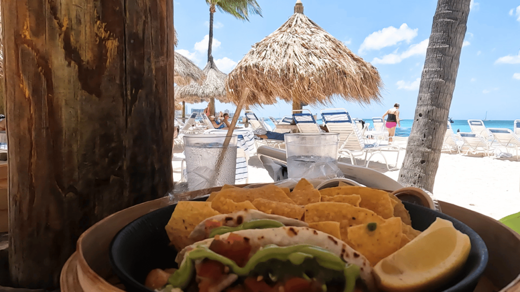 Fish Tacos at the Marriott Aruba