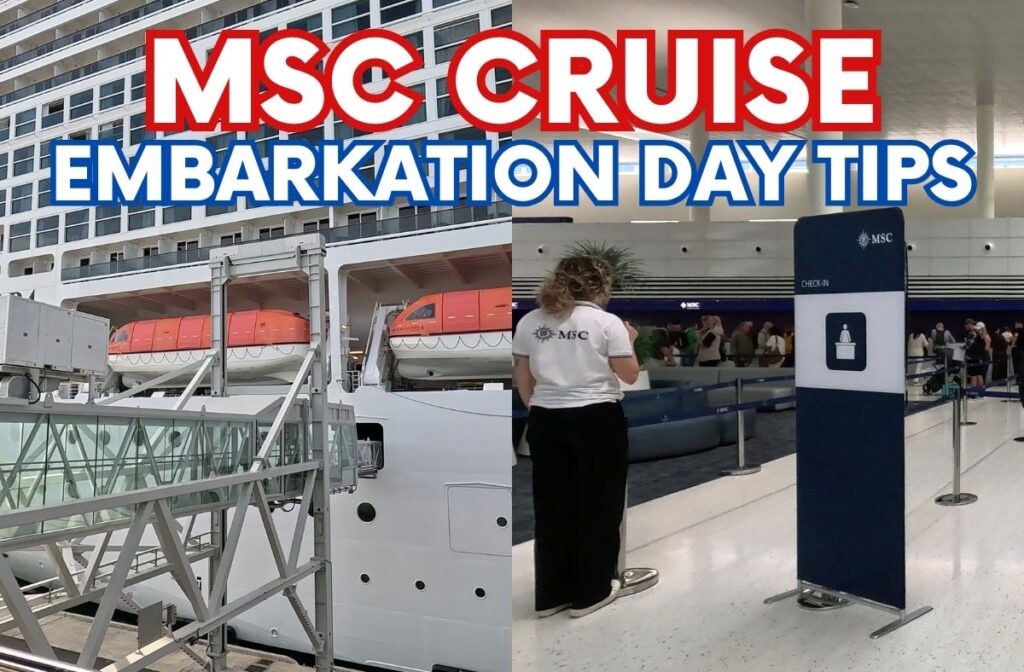msc cruise embarkation day